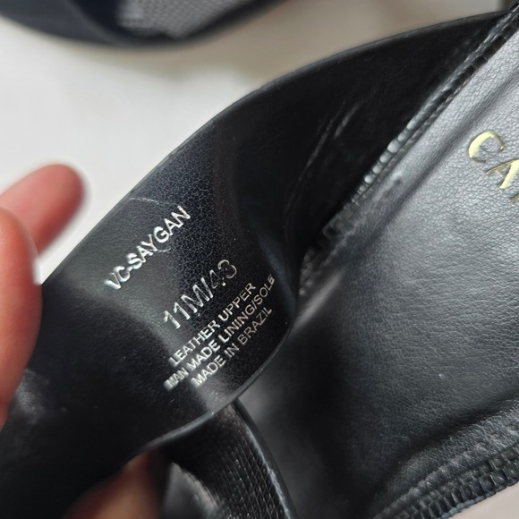 Vince Camuto Saygan Sandal Black Block Heel Women's 11 - Picture 6 of 7